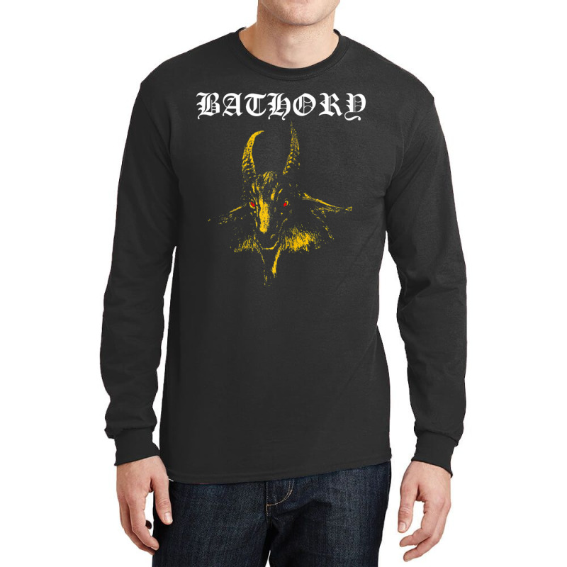 Bathory Yellow Goat Official Merchandise Long Sleeve Shirts by Gibbons Washburn | Artistshot