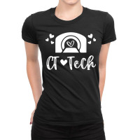 Ct Tech Computed Tomography Technologist Radiology Ct Scan T Shirt Ladies Fitted T-shirt | Artistshot