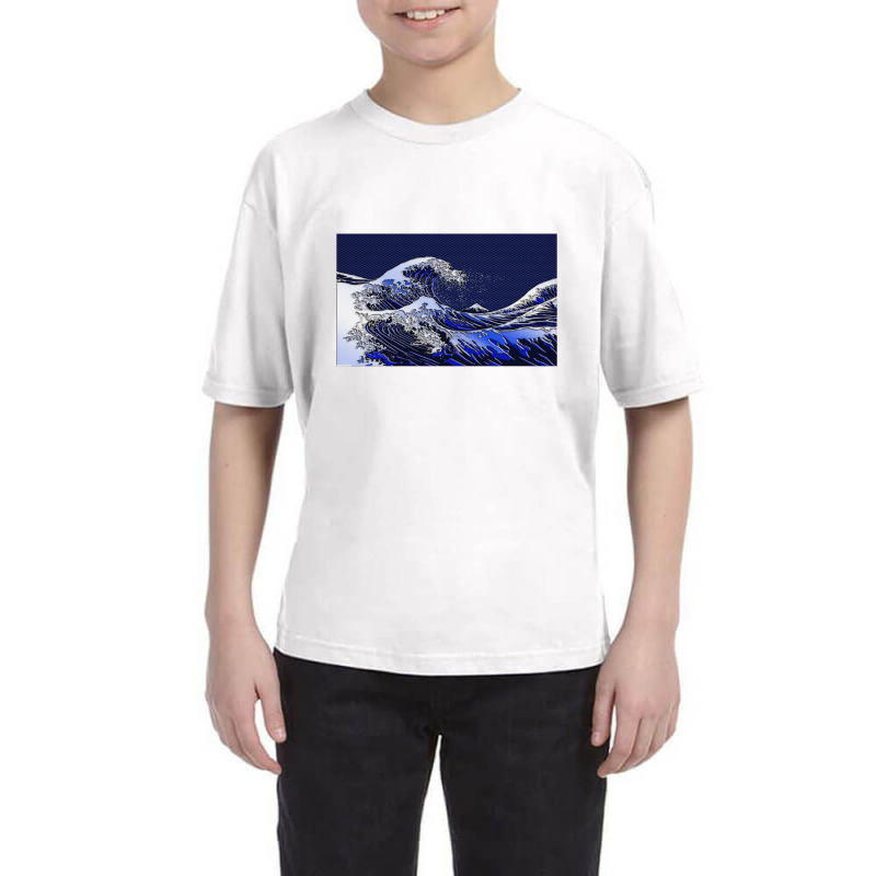 Hokusai Wave Carbon Fiber Styles Youth Tee | Artistshot