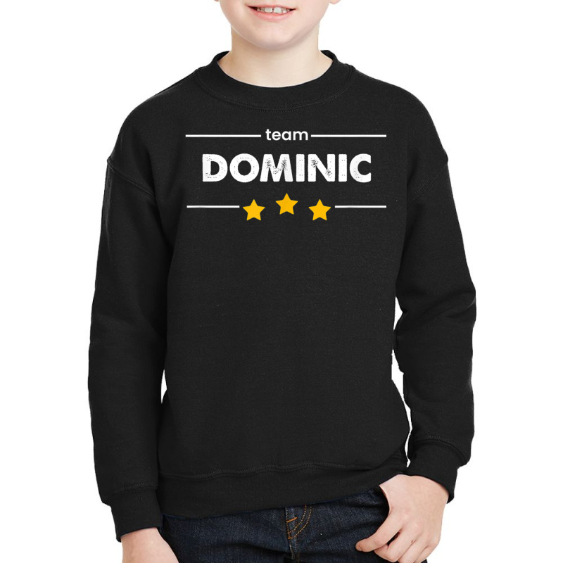 Family Name Surname Or First Name  Team Dominic T Shirt Youth Sweatshirt by cm-arts | Artistshot