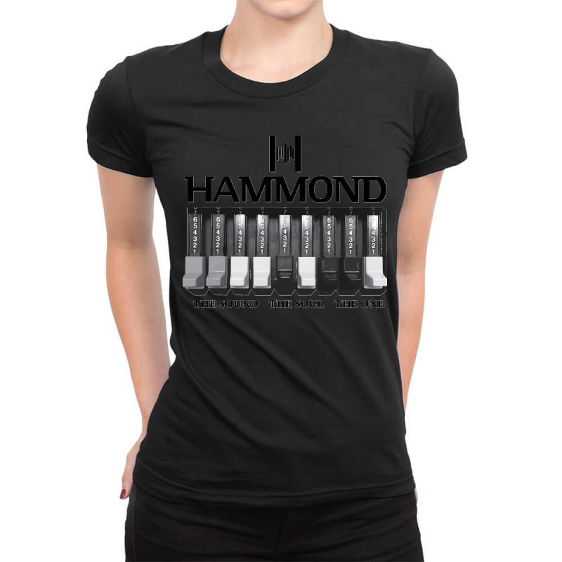 Hammond Organ And Graphics Classic Ladies Fitted T-Shirt by cm-arts | Artistshot