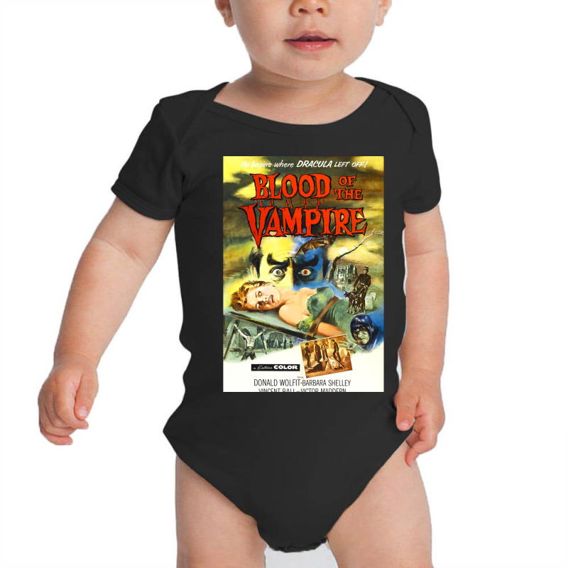 Vintage Retro Horror Movie 074 Baby Bodysuit by Min02 | Artistshot