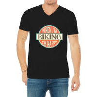 Biking Cyclist Sports Fitness V-neck Tee | Artistshot