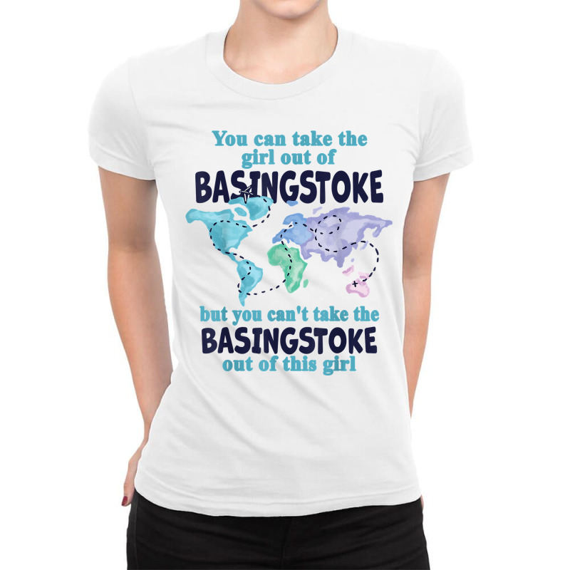 Relocation From Basingstoke   Proud Girl From Basingstoke T Shirt Ladies Fitted T-Shirt by cm-arts | Artistshot