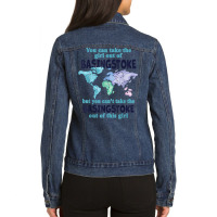 Relocation From Basingstoke   Proud Girl From Basingstoke T Shirt Ladies Denim Jacket | Artistshot