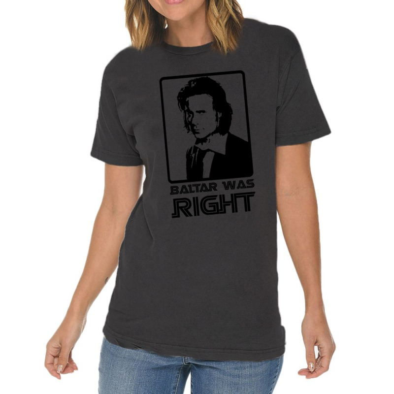 Baltar Was Right Vintage T-Shirt by cm-arts | Artistshot