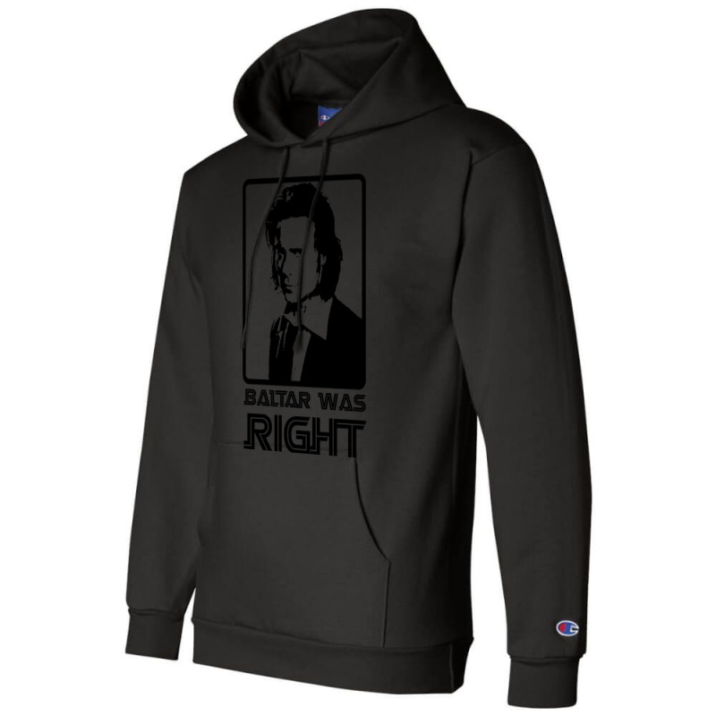 Baltar Was Right Champion Hoodie by cm-arts | Artistshot