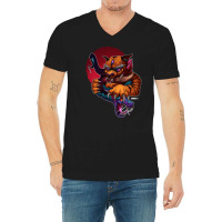 Japanese Style Tiger Traditional Design, Japanese Style Tiger, Traditi V-neck Tee | Artistshot