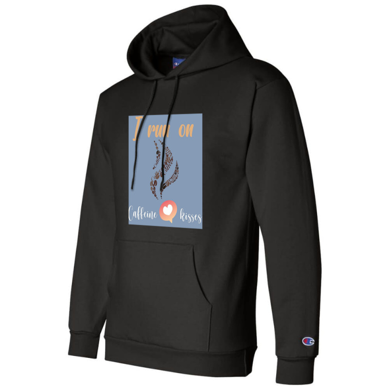 Kissescaffeinei Run On Champion Hoodie | Artistshot