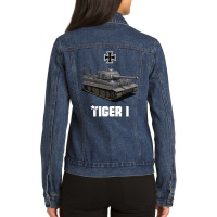 Tiger I German Heavy Tank Ww2 Military Panzerkampfwagen Pullover Hoodi Ladies Denim Jacket | Artistshot