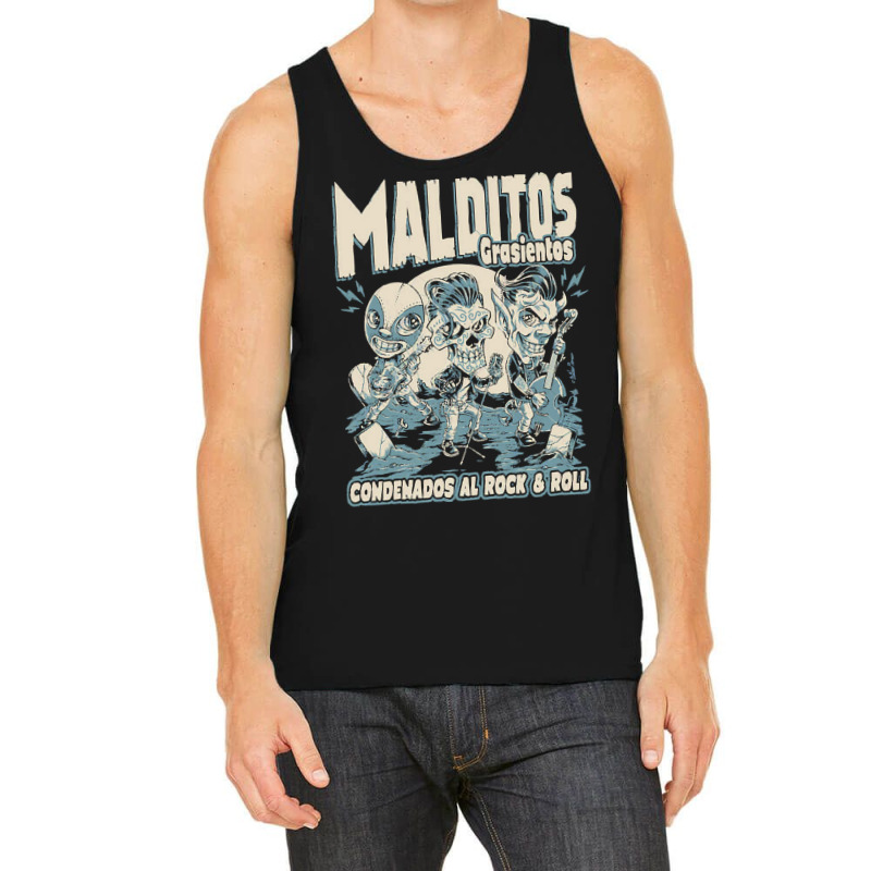 Malditos Grasientos, Malditos, Grasientos, Greaser, Grasientos, Online Tank Top | Artistshot