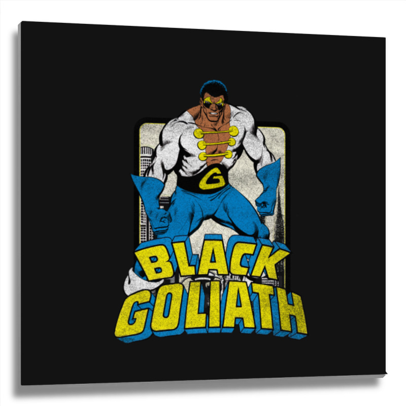 Black Goliath - Dr. Bill Foster (distressed) Metal Print Square | Artistshot