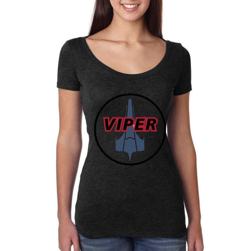 Battlestar Galactica - Viper Mark Ii Women's Triblend Scoop T-shirt by cm-arts | Artistshot