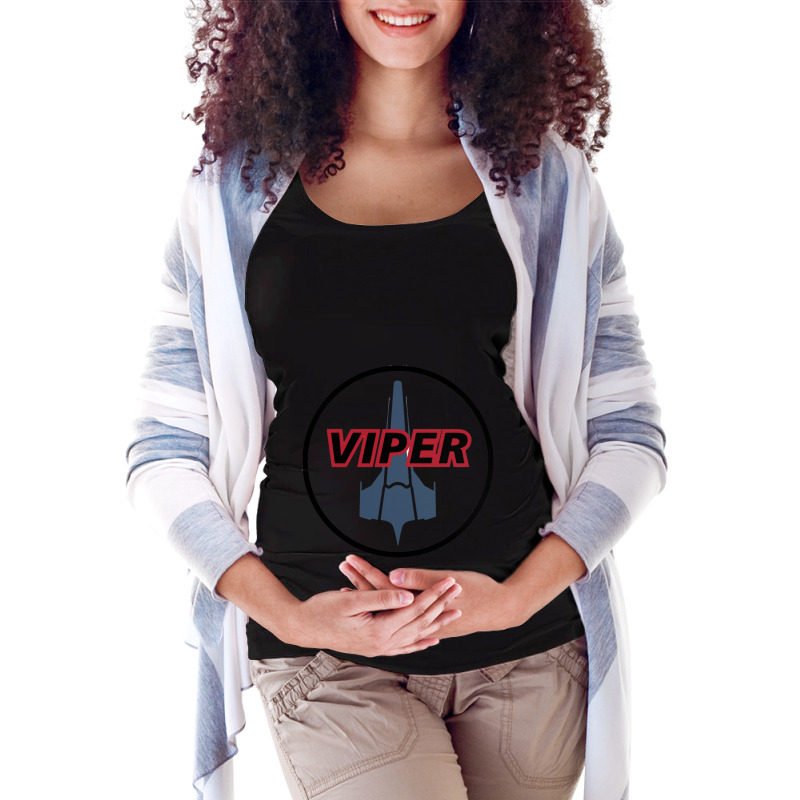 Battlestar Galactica - Viper Mark Ii Maternity Scoop Neck T-shirt by cm-arts | Artistshot