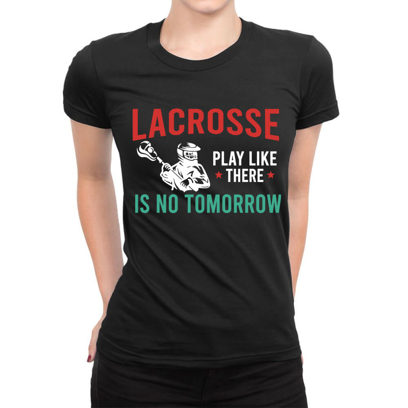 Lacrosse Play Like Ladies Fitted T-Shirt by Best Seller Apparel | Artistshot