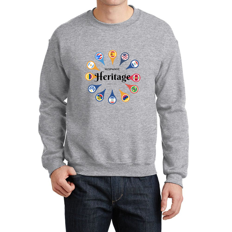 National Hispanic Heritage Month 2021 Crewneck Sweatshirt | Artistshot