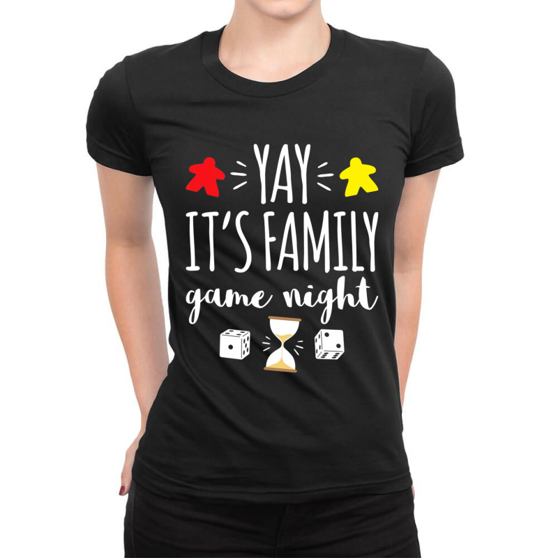 Celebrate Family Game Night Board Games Card Games Ladies Fitted T-shirt | Artistshot