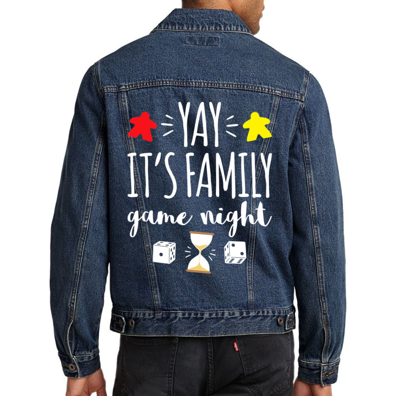 Celebrate Family Game Night Board Games Card Games Men Denim Jacket by Koyanho62 | Artistshot