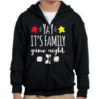 Celebrate Family Game Night Board Games Card Games Youth Zipper Hoodie | Artistshot