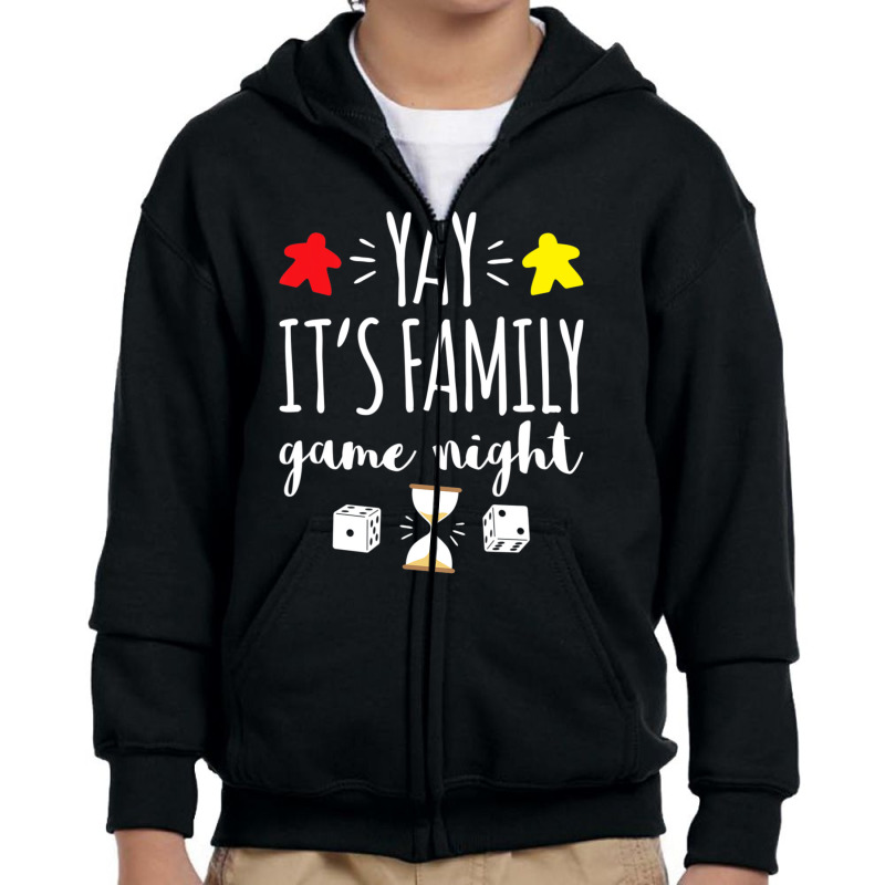 Celebrate Family Game Night Board Games Card Games Youth Zipper Hoodie by Koyanho62 | Artistshot