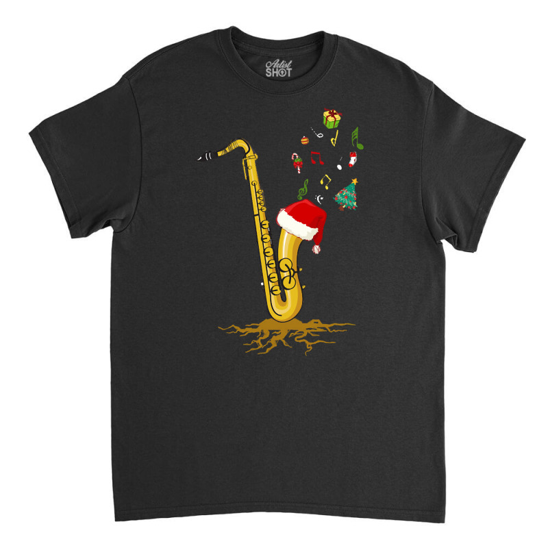 Saxophone Chrismas Tree, Merry Christmas Saxophone, Saxophone Chrismas Classic T-shirt | Artistshot