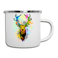 Deer Popart Dripping Paint, Deer Pop Art, Dripping Paint, Deer Drippin Camper Cup | Artistshot