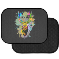 Deer Popart Dripping Paint, Deer Pop Art, Dripping Paint, Deer Drippin Rear Car Mat | Artistshot