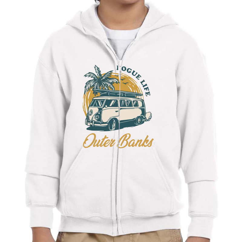 Outer Banks Pogue Life Youth Zipper Hoodie by TheSkulloids | Artistshot