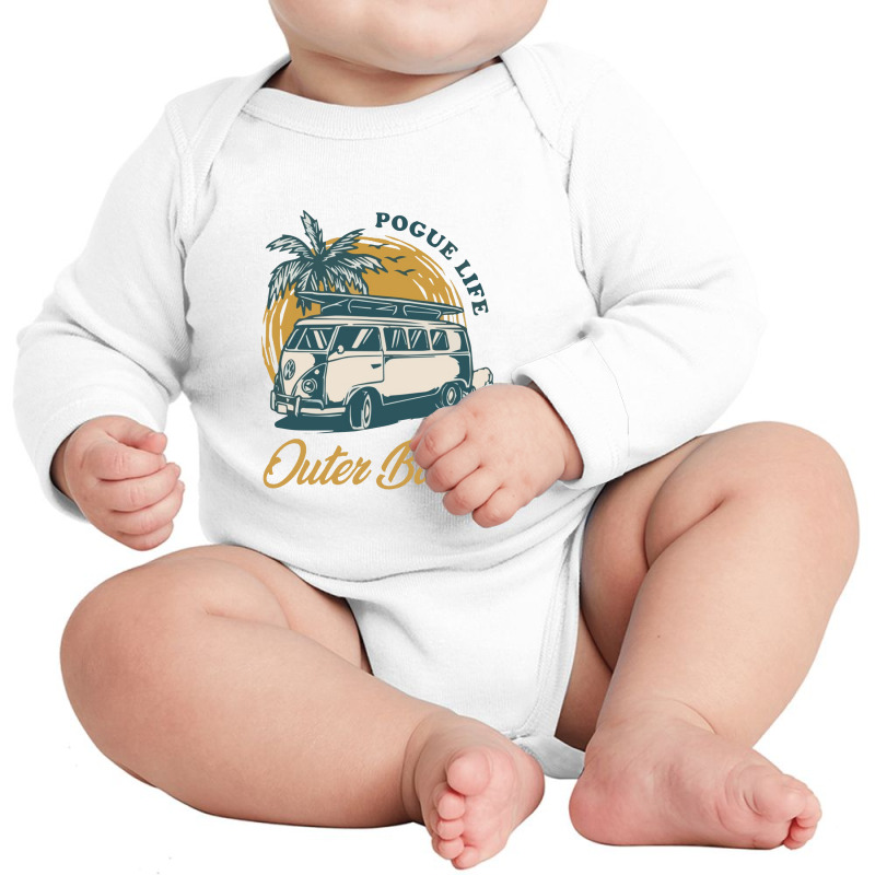 Outer Banks Pogue Life Long Sleeve Baby Bodysuit by TheSkulloids | Artistshot