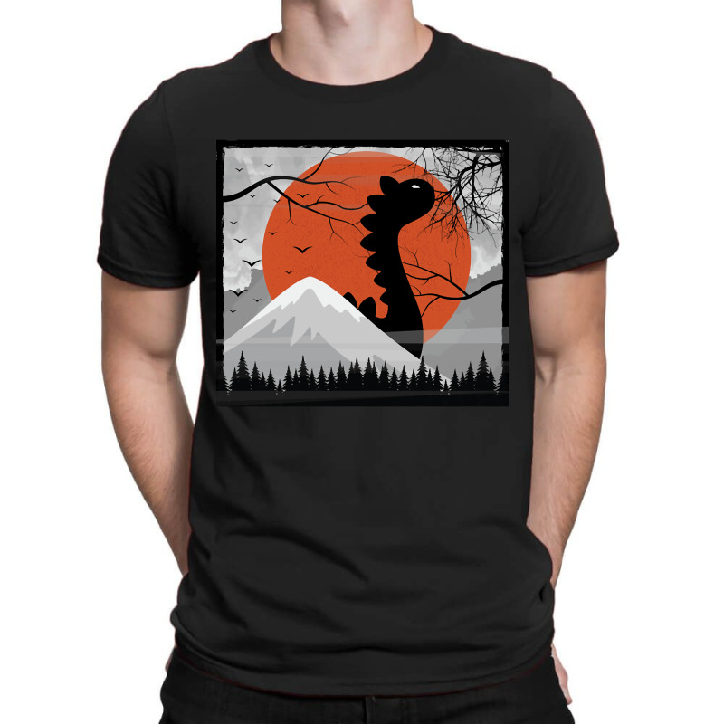 Black Dinosaur Under The Sun, Black Dinosaur, The Sun, Black Dinosaur  T-shirt | Artistshot