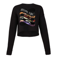 Arcade Fire Discography Cropped Sweater | Artistshot