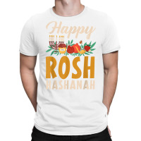 Happy Rosh Hashanah Shofar Jews Holiday Jewish New Year T Shirt T-shirt | Artistshot