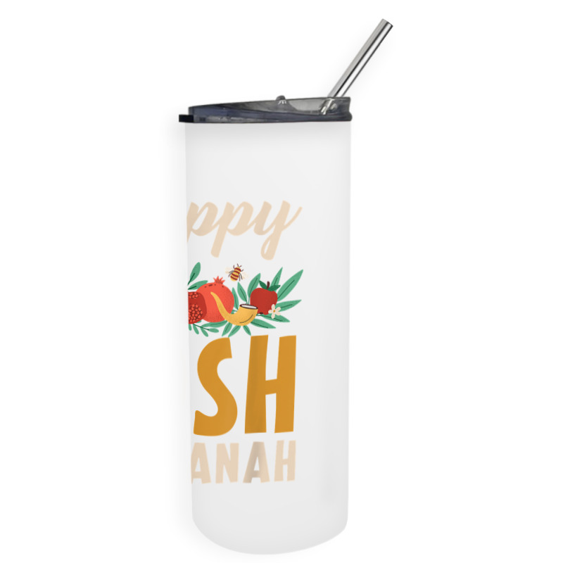 Happy Rosh Hashanah Shofar Jews Holiday Jewish New Year T Shirt Skinny Tumbler | Artistshot