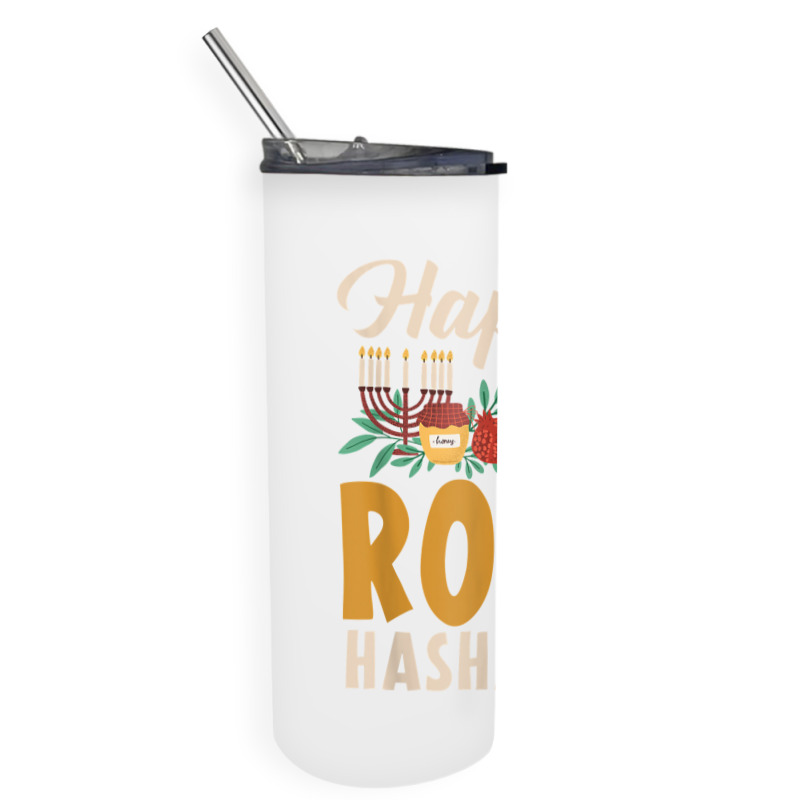 Happy Rosh Hashanah Shofar Jews Holiday Jewish New Year T Shirt Skinny Tumbler | Artistshot