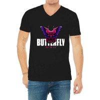 Butterfly Fly Or Die, Butterfly Fly Or Die Vintage, Butterfly Fly Or D V-neck Tee | Artistshot