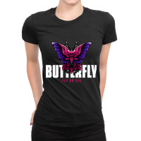 Butterfly Fly Or Die, Butterfly Fly Or Die Vintage, Butterfly Fly Or D Ladies Fitted T-shirt | Artistshot