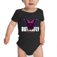 Butterfly Fly Or Die, Butterfly Fly Or Die Vintage, Butterfly Fly Or D Baby Bodysuit | Artistshot