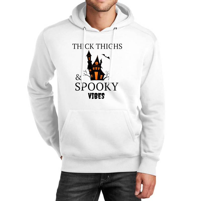 Thick Thighs And Spooky Vibes Unisex Hoodie | Artistshot