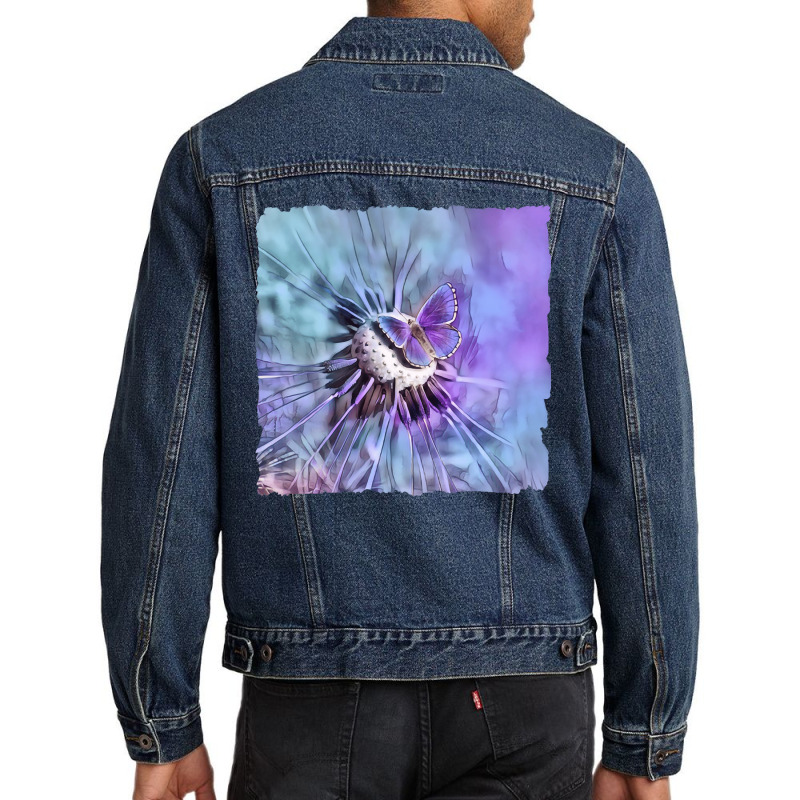 Butterfly In Spring Colors, Butterfly In Spring, Butterfly Spring, But Men Denim Jacket by SHOPTTTTR5 | Artistshot