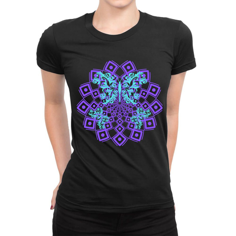 Butterfly Mandala Pattern, Butterfly Mandala, Butterfly Mandala Lover, Ladies Fitted T-Shirt by SHOPTTTTR5 | Artistshot