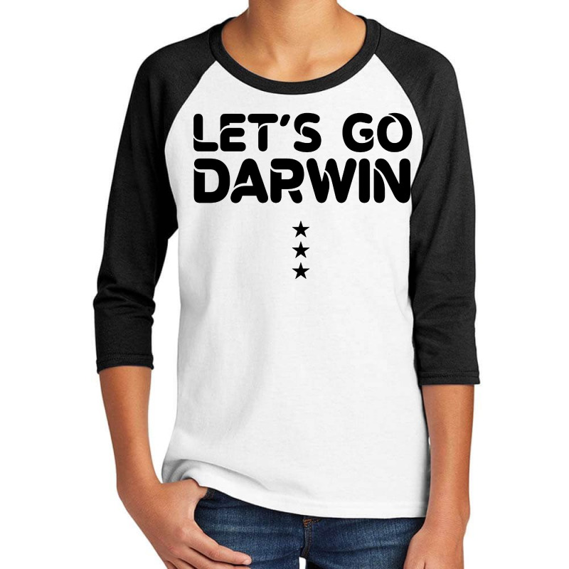 Let Go & Let Darwin Youth 3/4 Sleeve by Mito Pict | Artistshot