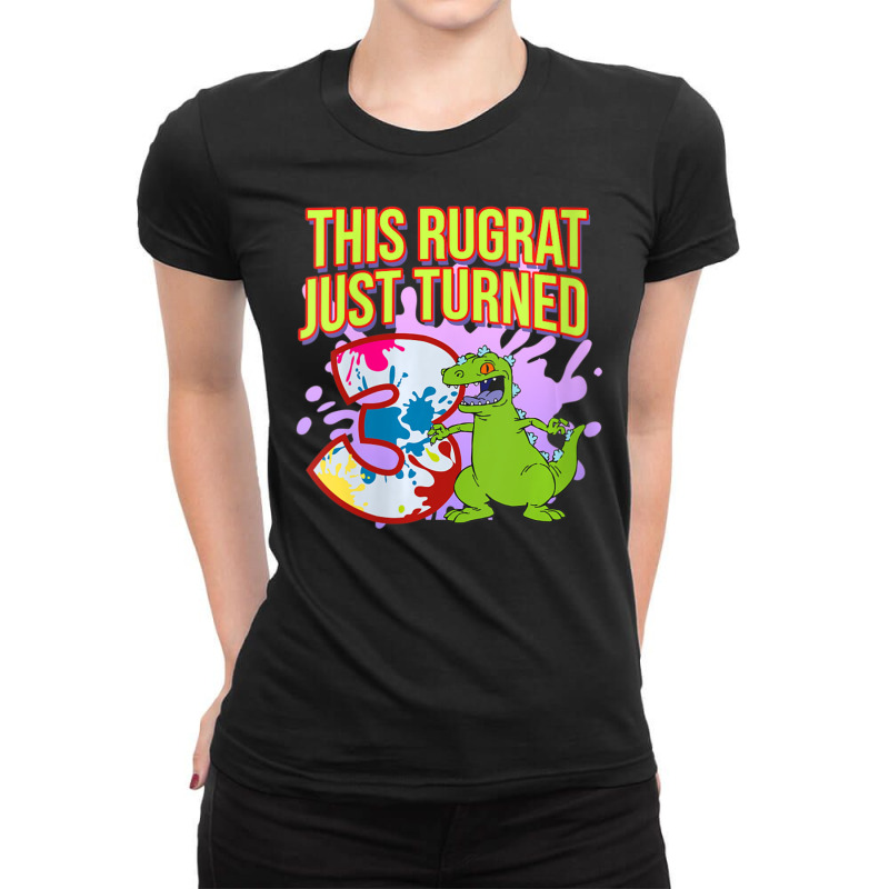 Mademark X Rugrats Womens This Rugrat Just Turned 3 3rd Birthday Party Ladies Fitted T-Shirt by Kandurip541 | Artistshot