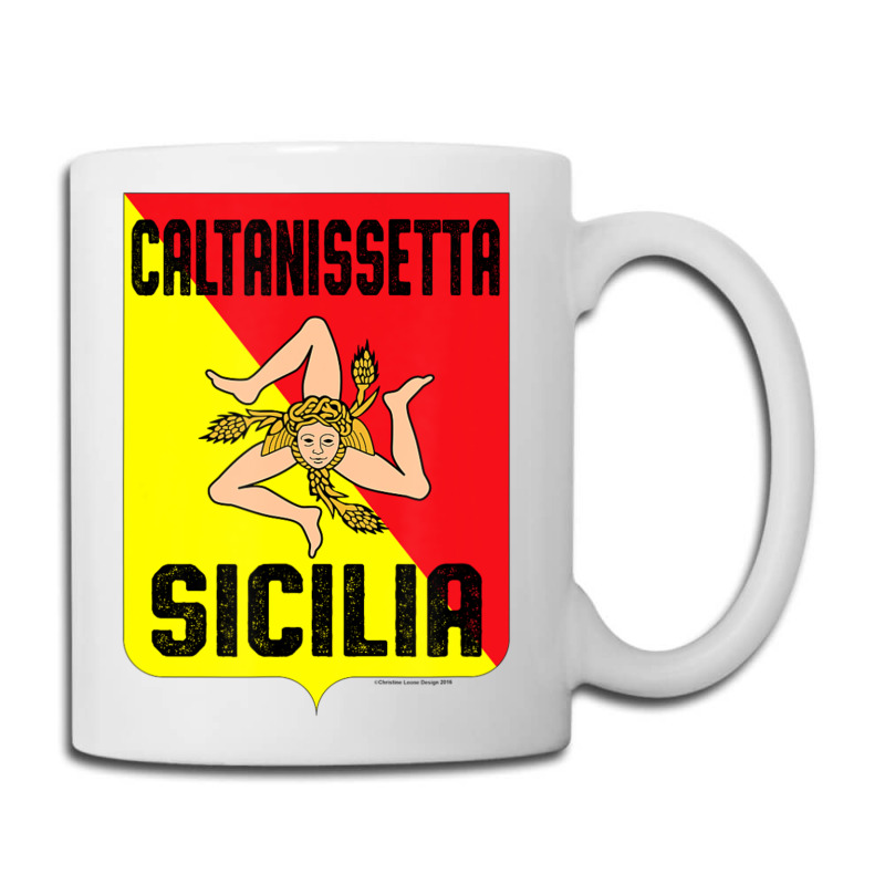 Caltanissetta Sicilia Sicily Flag Trinacria Province Coffee Mug | Artistshot