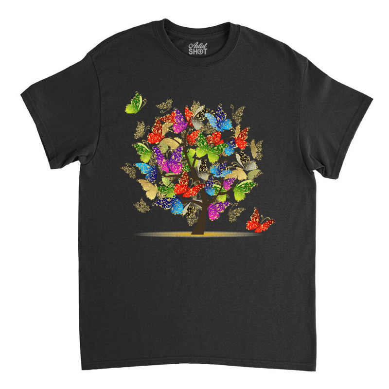 Butterfly Tree Beautiful, Butterfly Tree, Beautiful, Butterfly Tree Vi Classic T-shirt by SHOPTTTTR5 | Artistshot