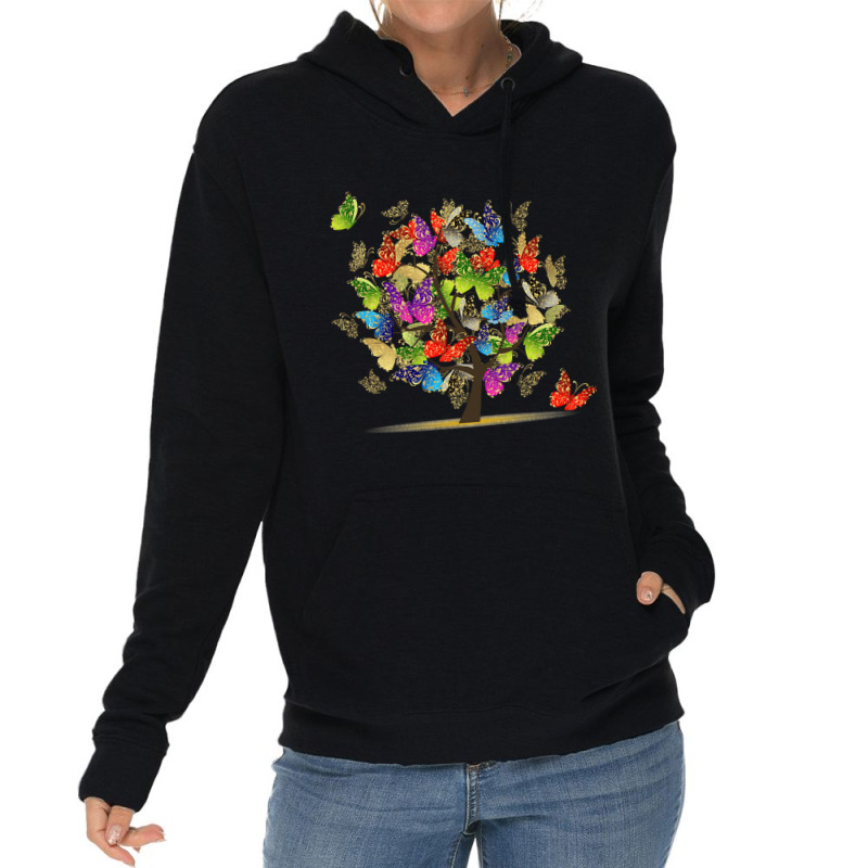 Butterfly Tree Beautiful, Butterfly Tree, Beautiful, Butterfly Tree Vi Lightweight Hoodie by SHOPTTTTR5 | Artistshot