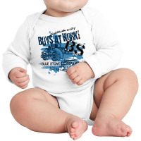 Boys At Work Long Sleeve Baby Bodysuit | Artistshot