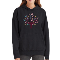 Butterfly Tree Design, Butterfly Tree Beautiful, Butterfly Tree, Beaut Vintage Hoodie | Artistshot