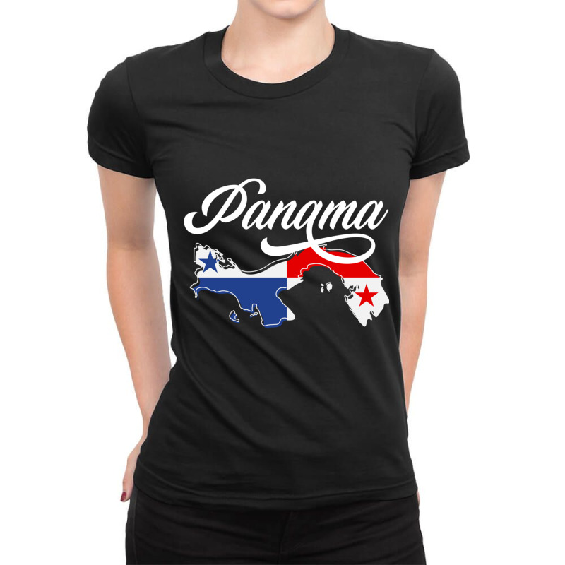 Panama Lover Panamanian Pullover Hoodie Ladies Fitted T-Shirt by cm-arts | Artistshot