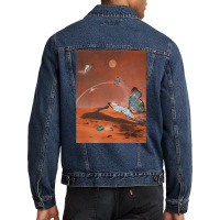 Butterfly World Poster, Butterfly World, Butterfly World Painting, But Men Denim Jacket | Artistshot