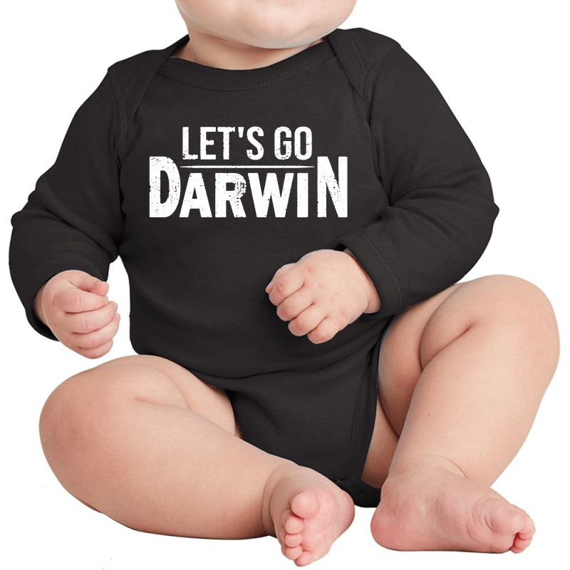 Lets Go Darwin Long Sleeve Baby Bodysuit by Mito Pict | Artistshot